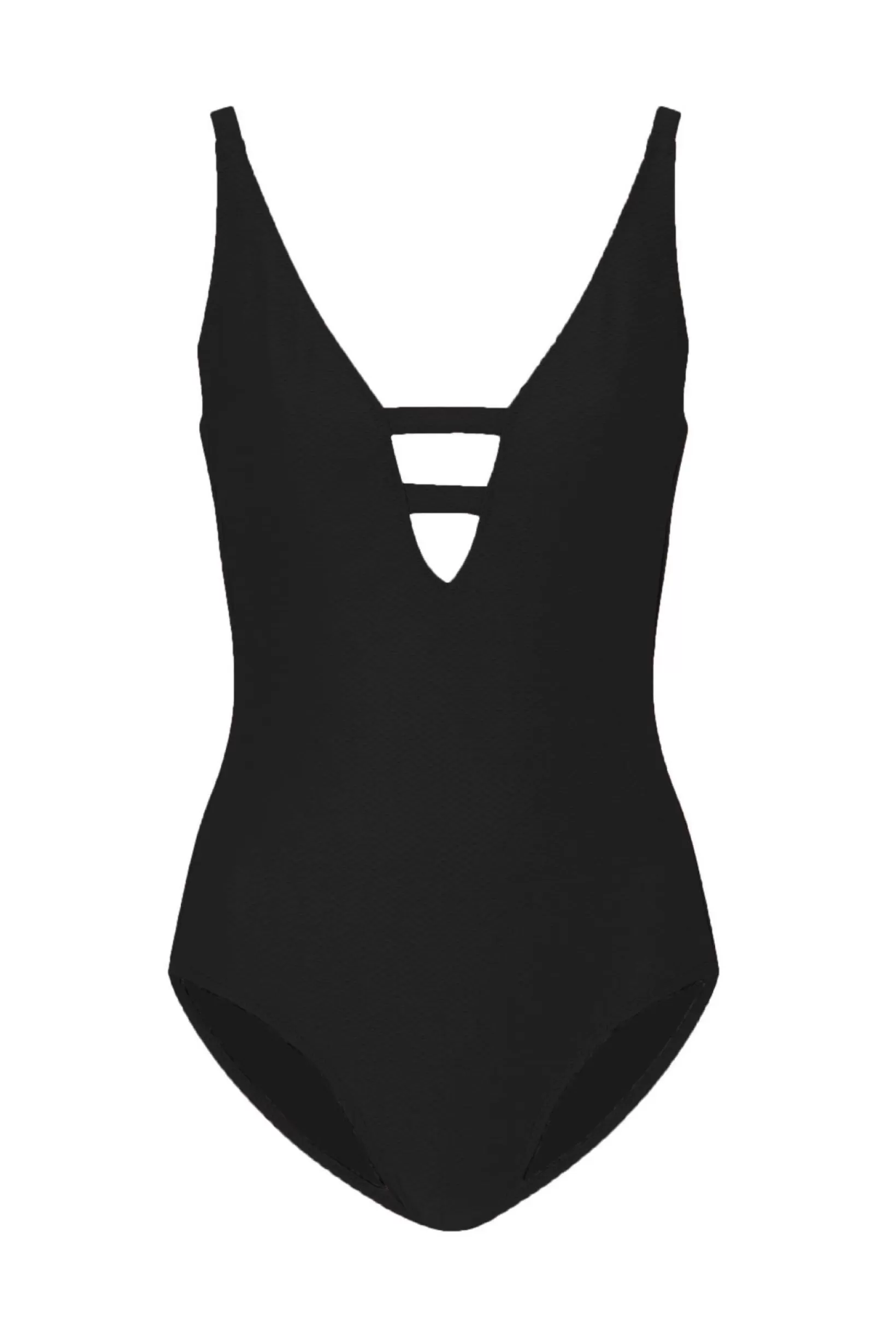 Black V-Neck Swimsuit^Heidi Klein Clearance