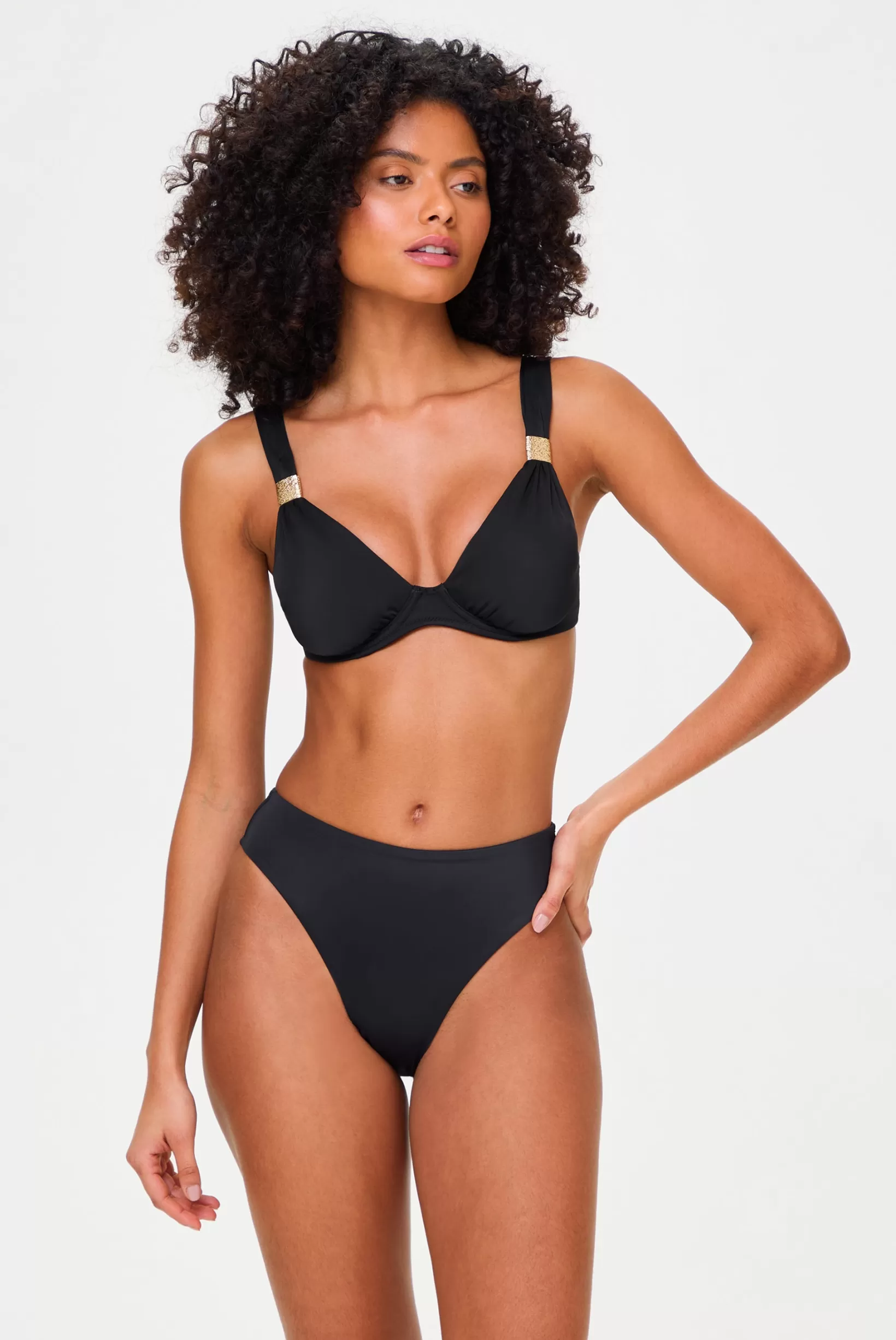 La Bocana Slider Plunge Bikini With High Leg Bottom^Heidi Klein Discount