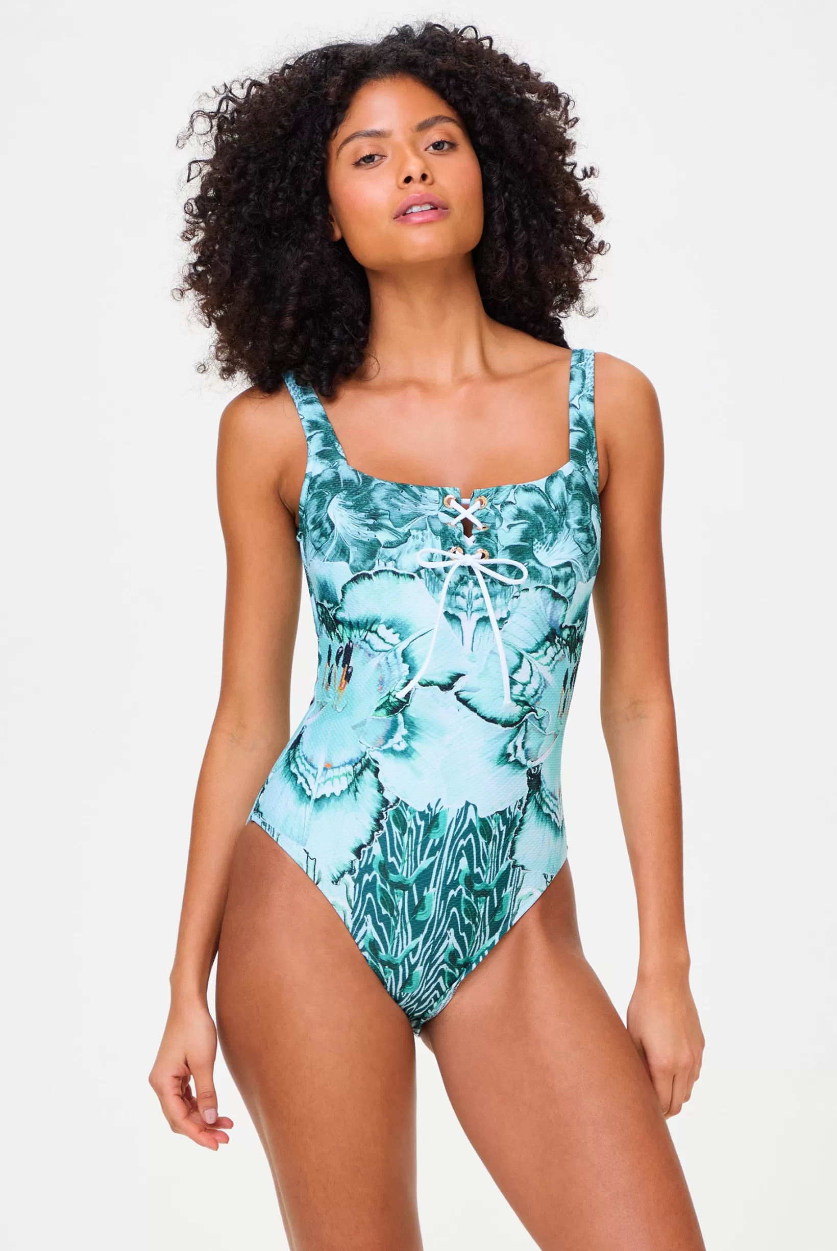 Liana Lace Up Swimsuit^Heidi Klein Cheap