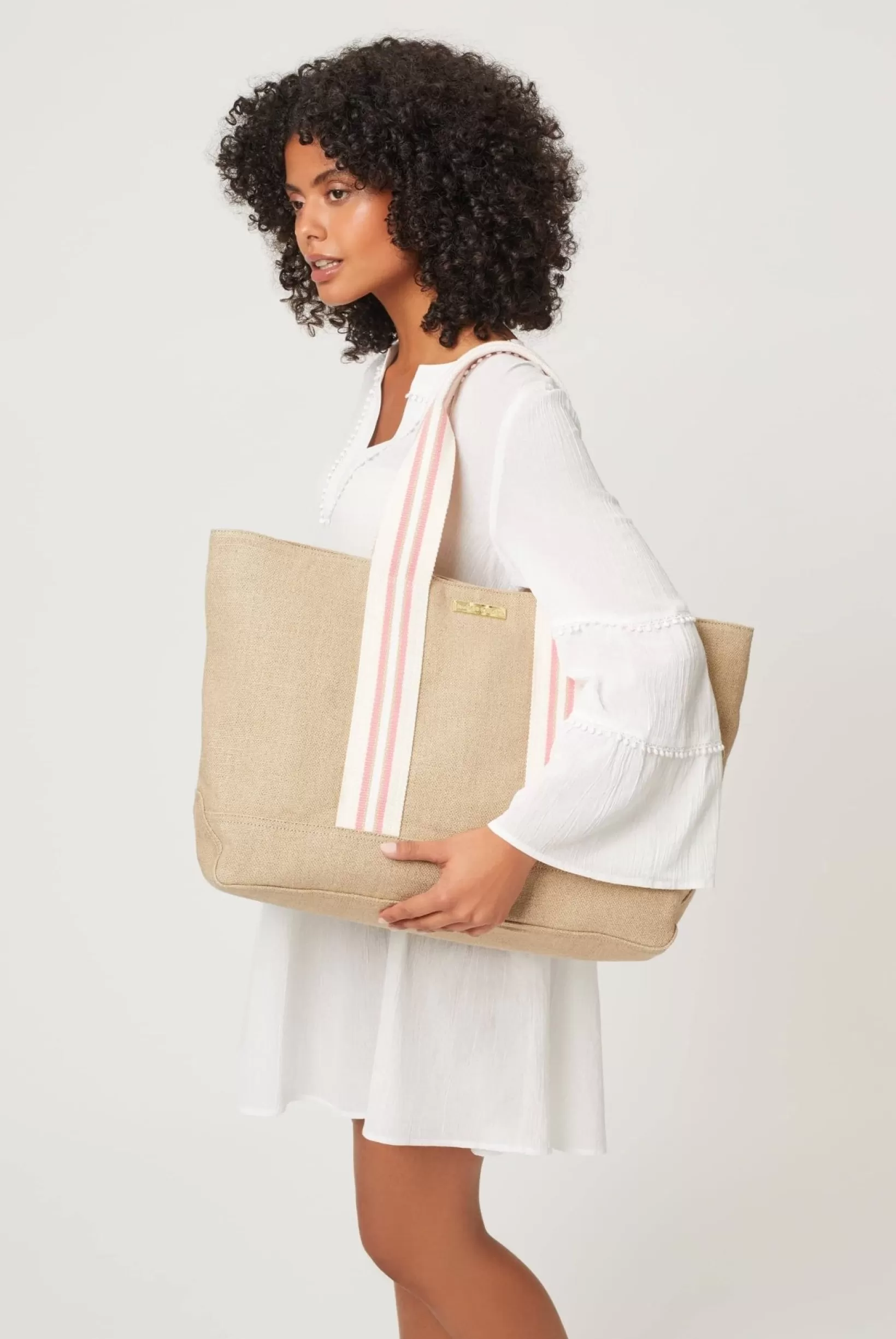 Lisbon Canvas Beach Bag^Heidi Klein Shop