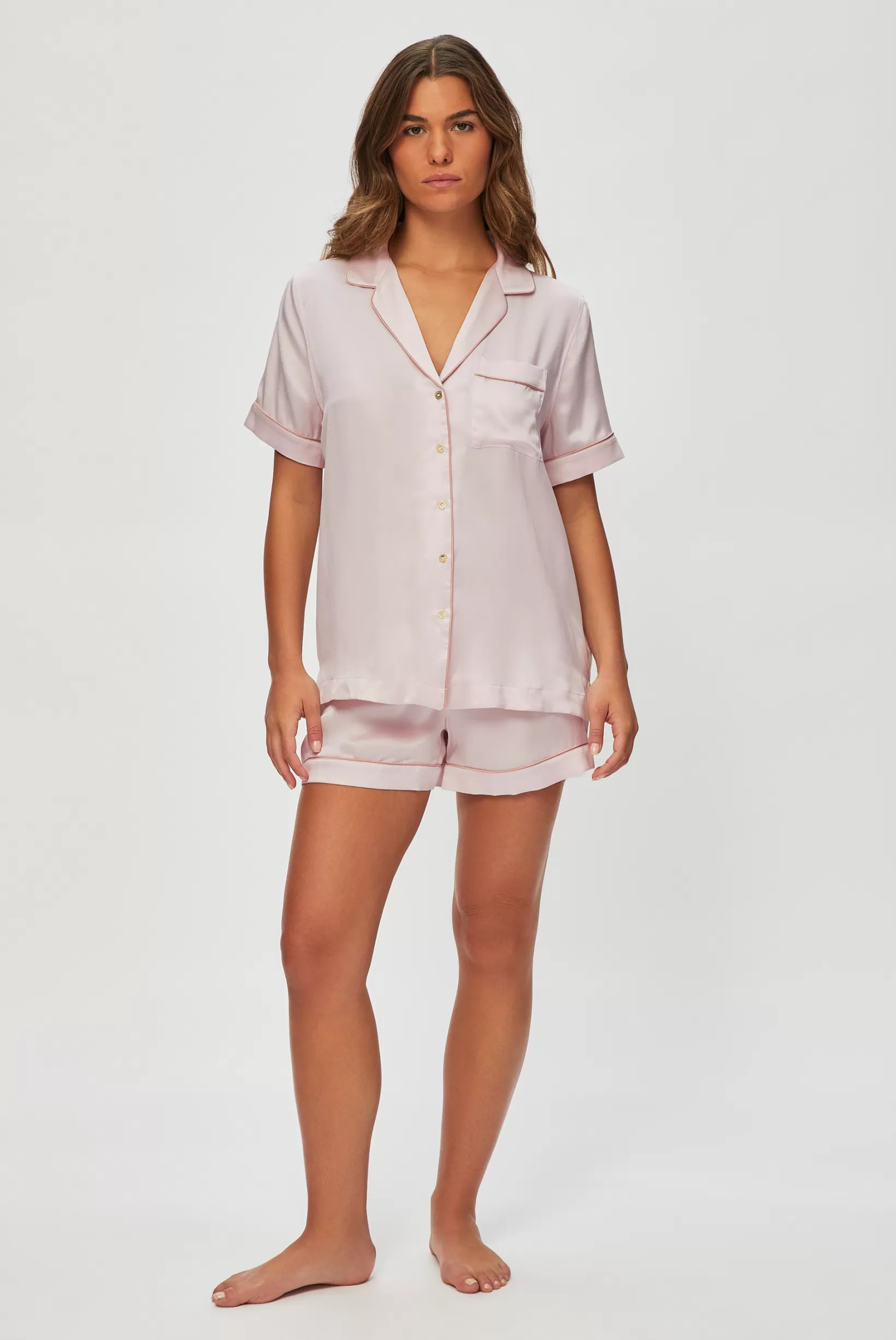 Lucca Short Sleeve Silk Pyjama Set^Heidi Klein Fashion