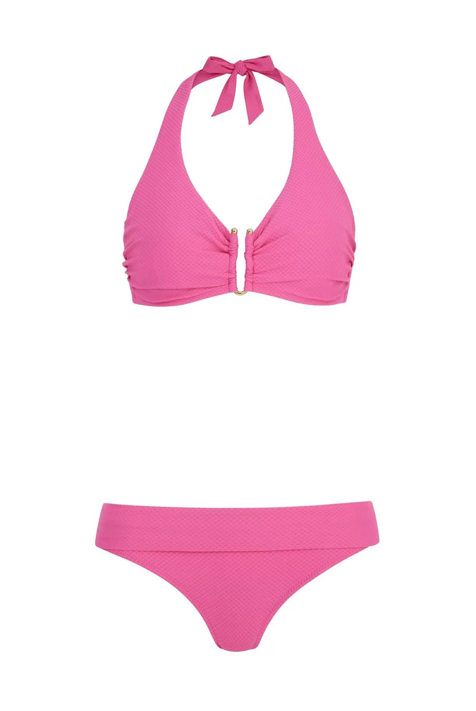 Magenta Textured U-Bar Bikini^Heidi Klein Cheap
