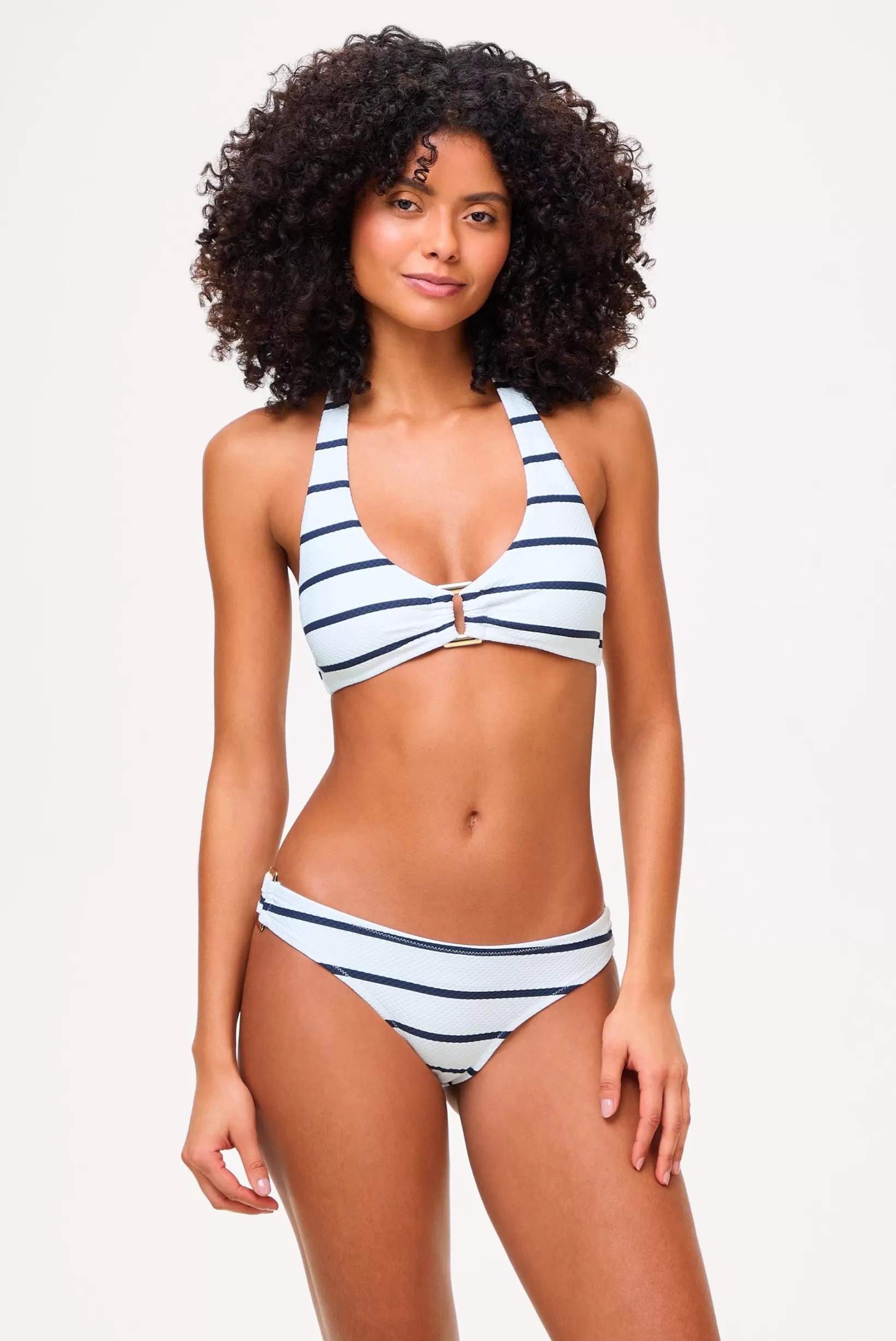 Nautical Stripe Rectangle Halterneck Bikini^Heidi Klein Shop