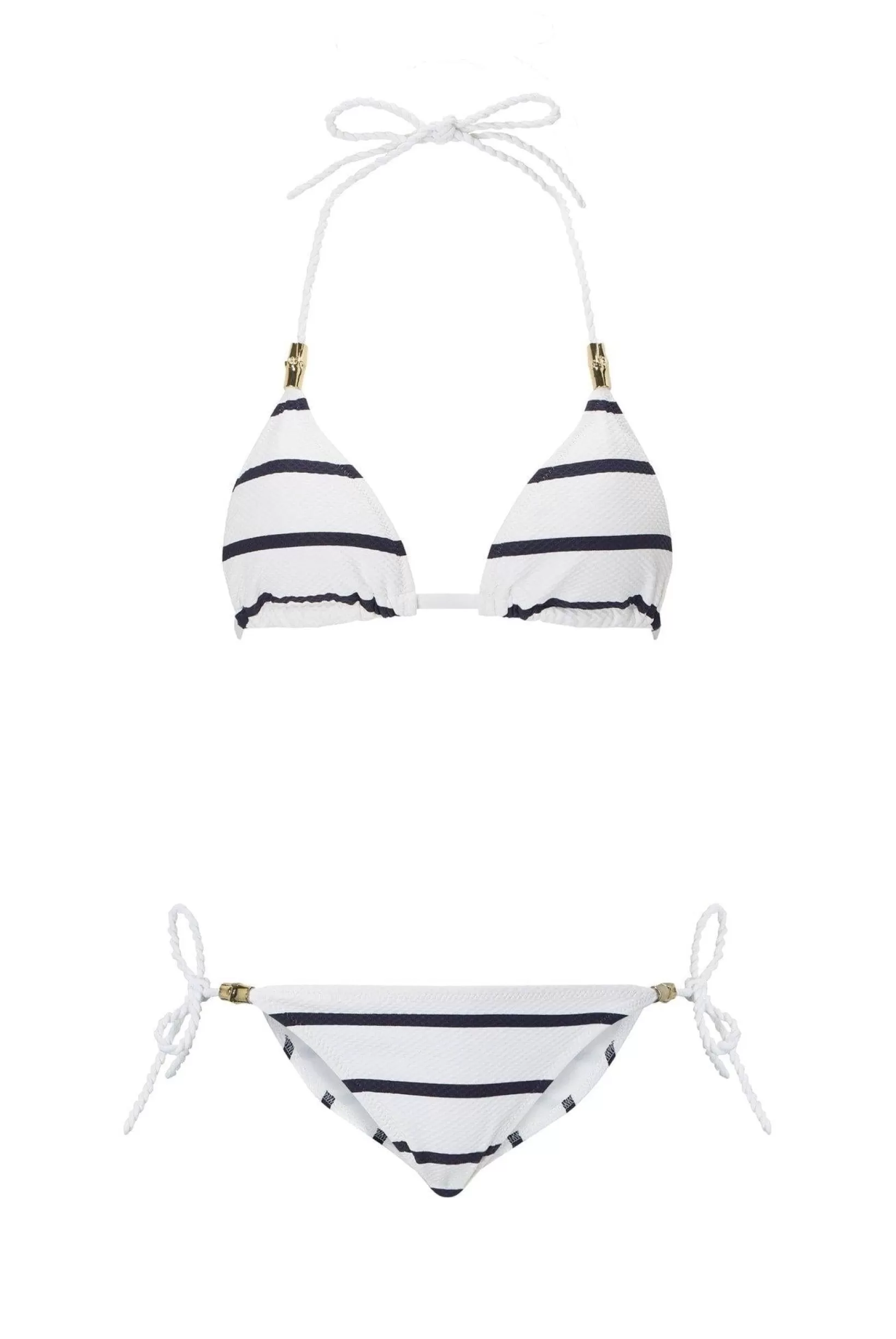 Nautical Stripe Triangle Bikini^Heidi Klein Clearance