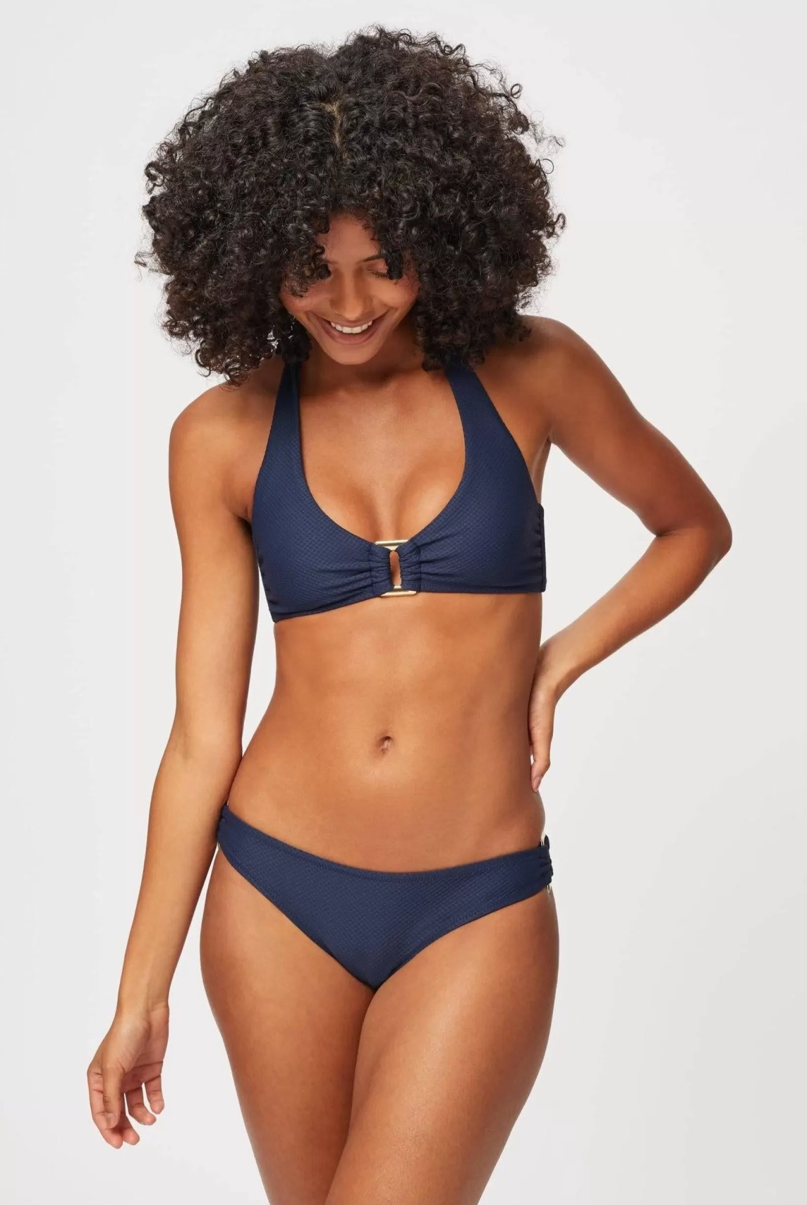 Navy Rectangle Halterneck Bikini^Heidi Klein Discount