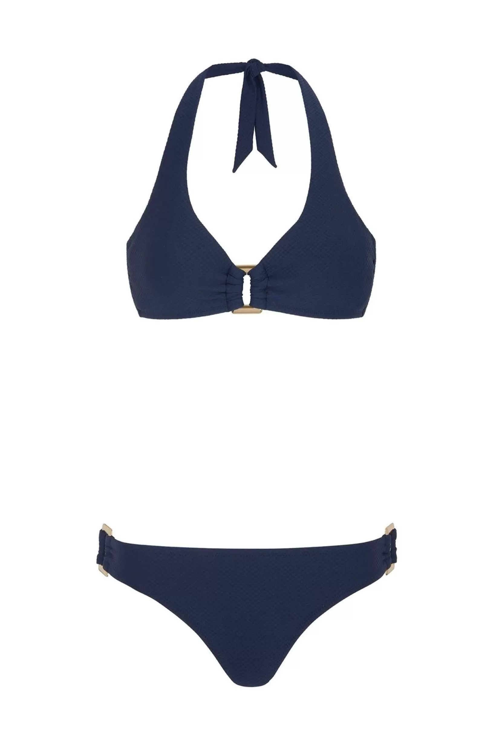 Navy Rectangle Halterneck Bikini^Heidi Klein Discount