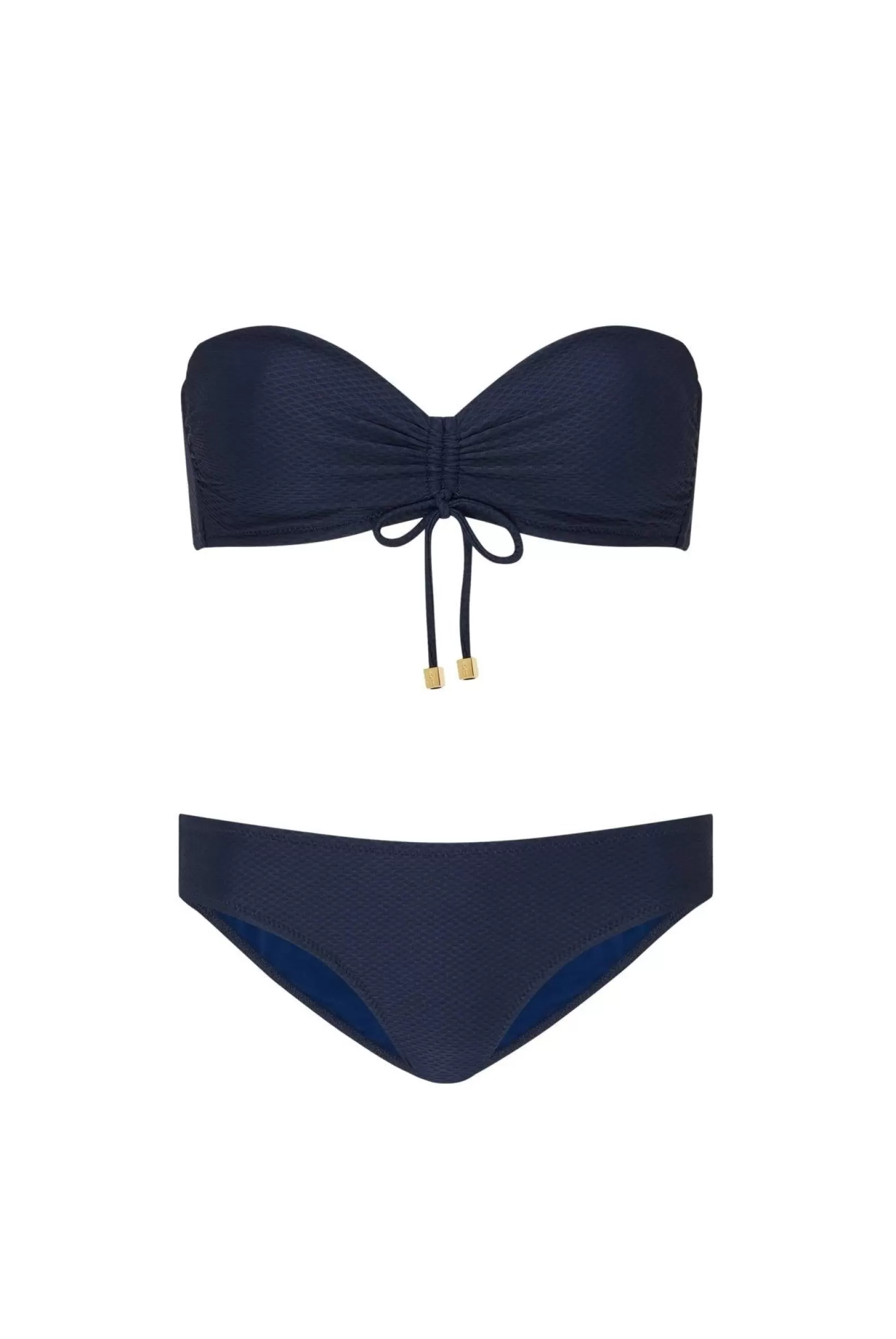 Navy Ruched Bandeau Bikini^Heidi Klein Best Sale