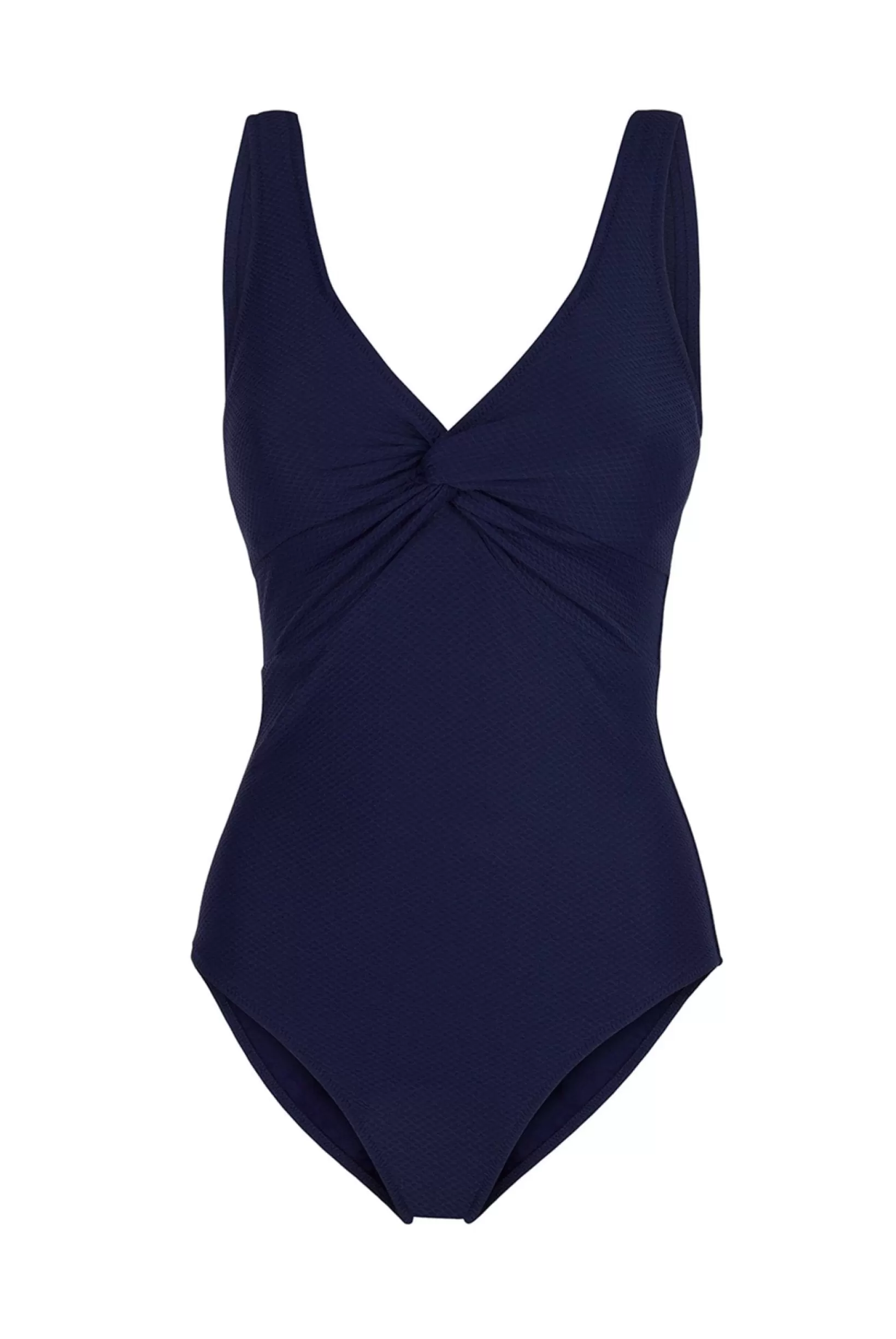 Navy V-Neck Twist Swimsuit^Heidi Klein New