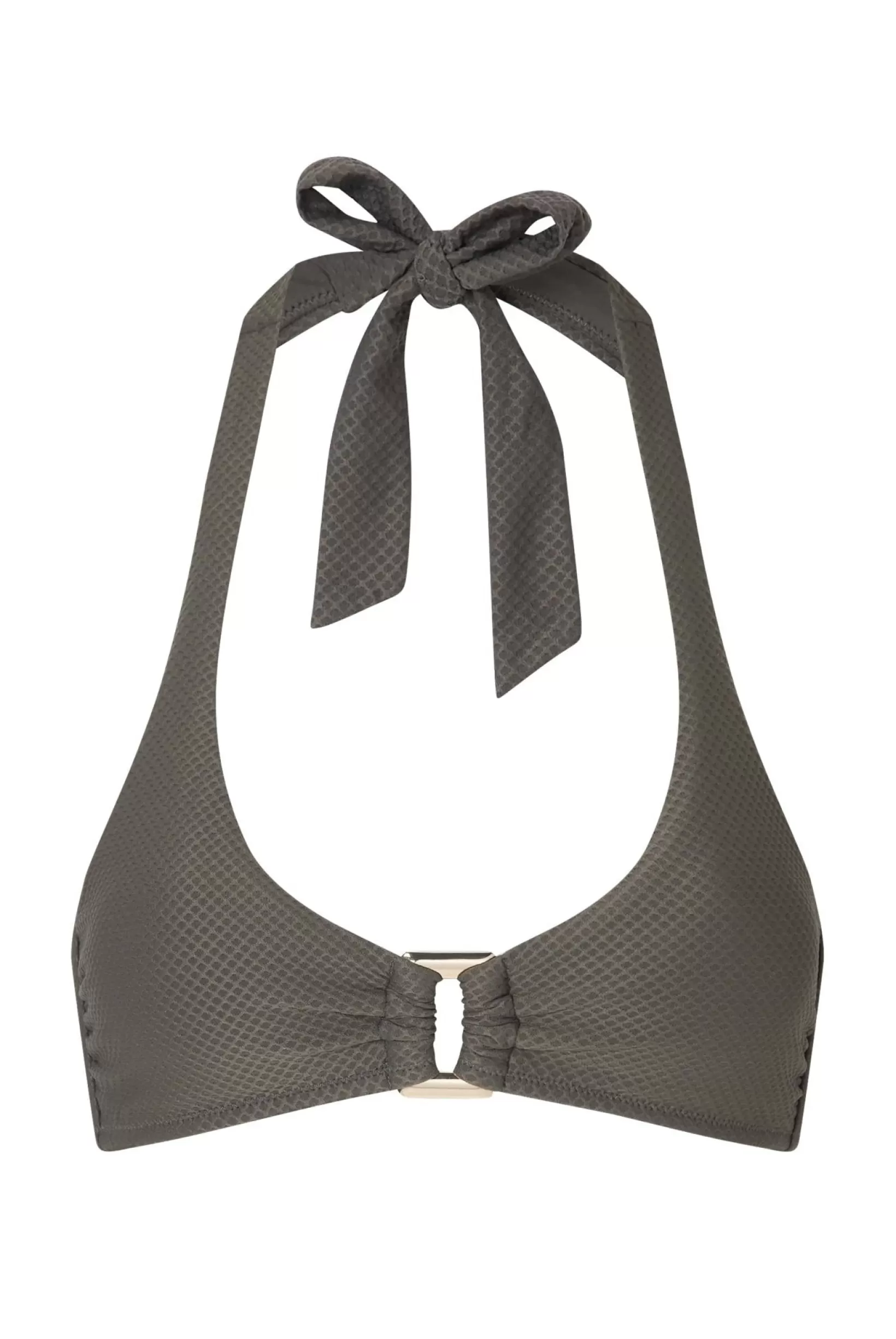 Olive Green Rectangle Halterneck Top^Heidi Klein Store