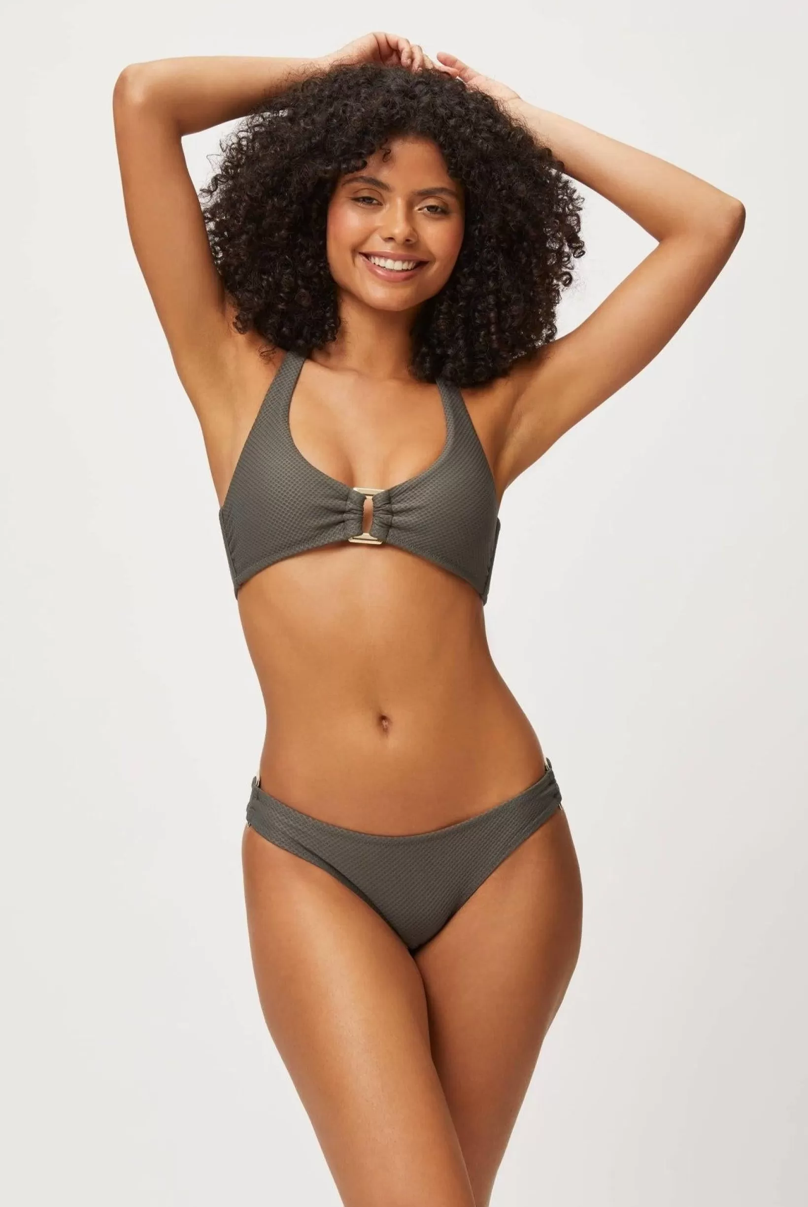 Olive Rectangle Halterneck Bikini^Heidi Klein Cheap