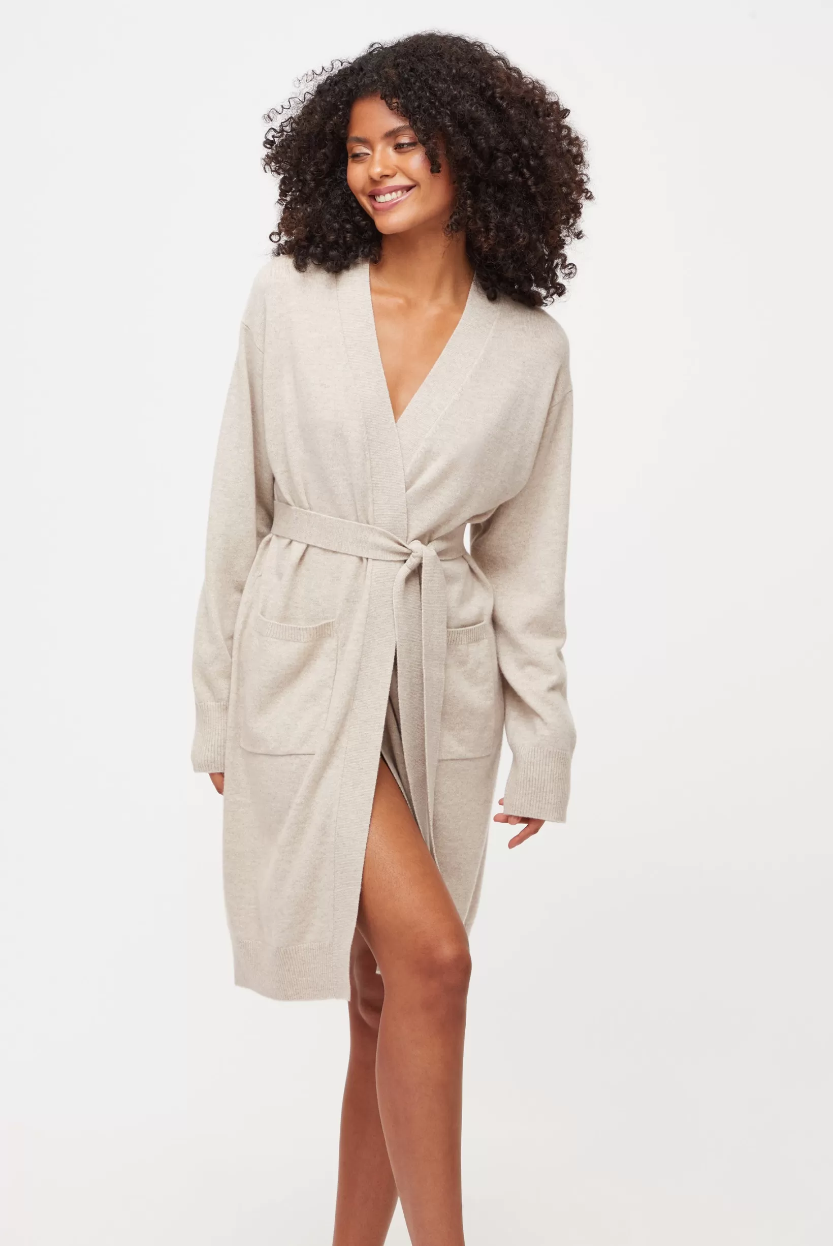 Santa Barbara Cashmere Long Line Robe^Heidi Klein Online