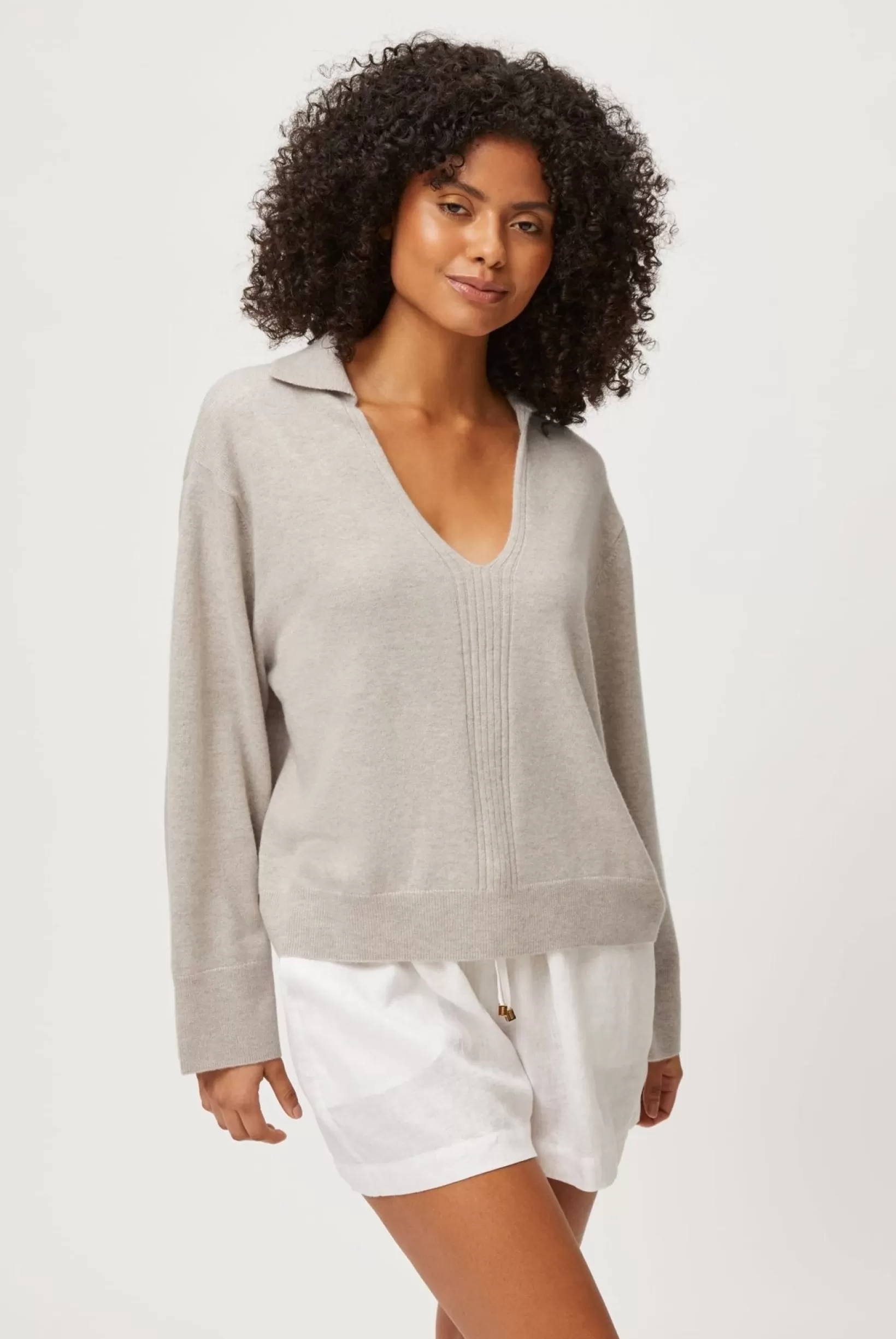 Santa Barbara Collared Knit^Heidi Klein Online