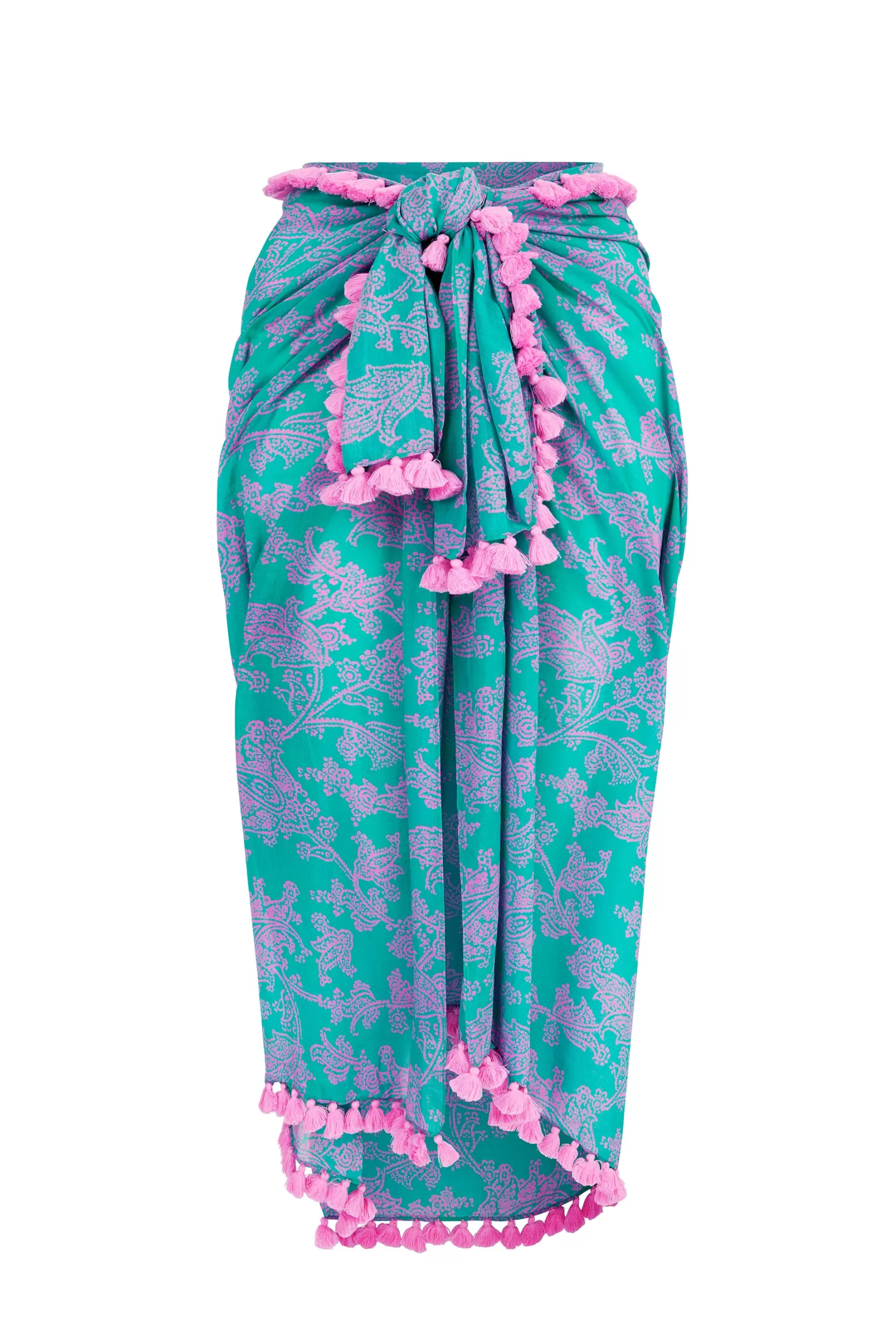 Santa Rosa Tassel Trim Sarong^Heidi Klein Shop