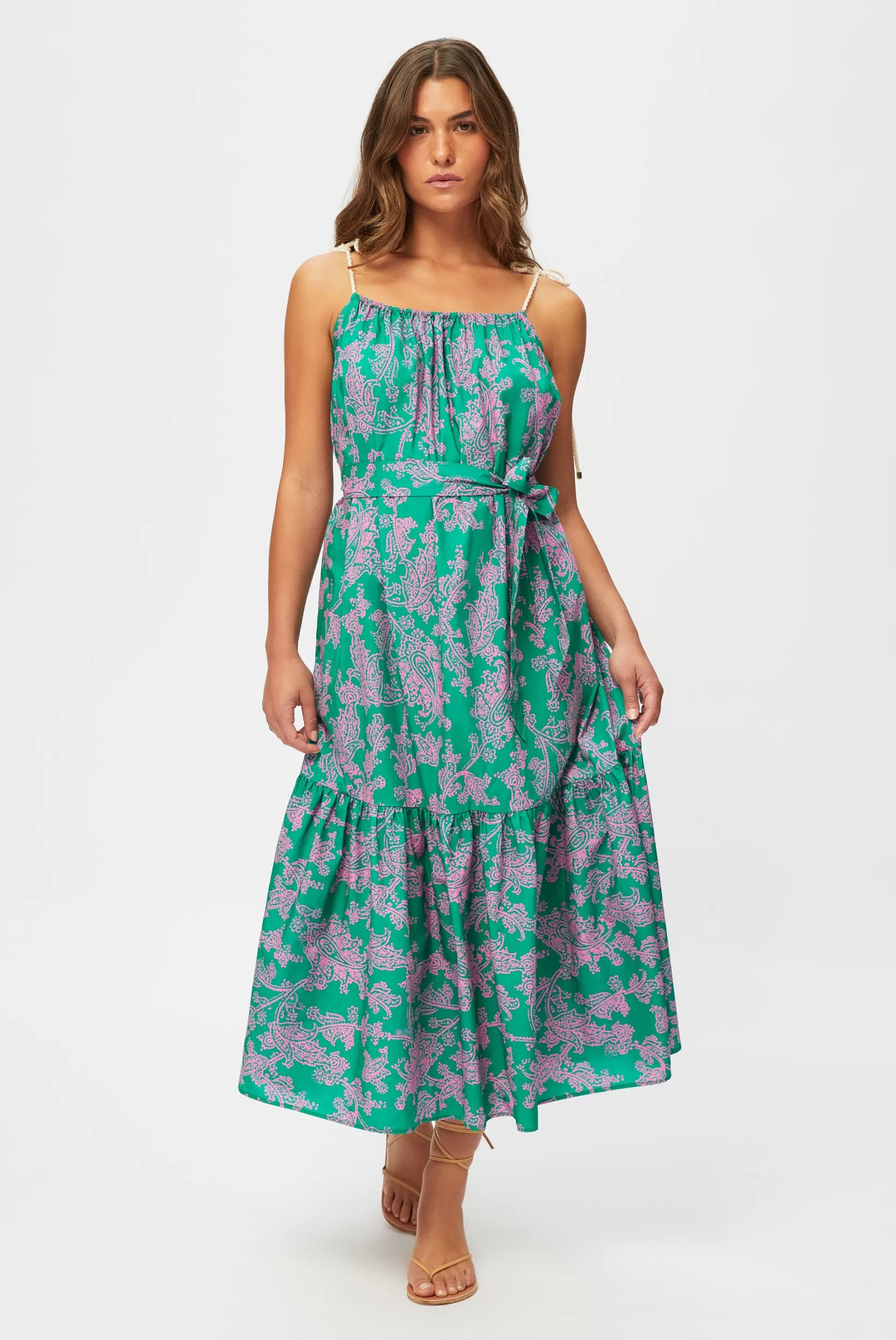 Santa Rosa Tie-Shoulder Maxi Dress^Heidi Klein Flash Sale