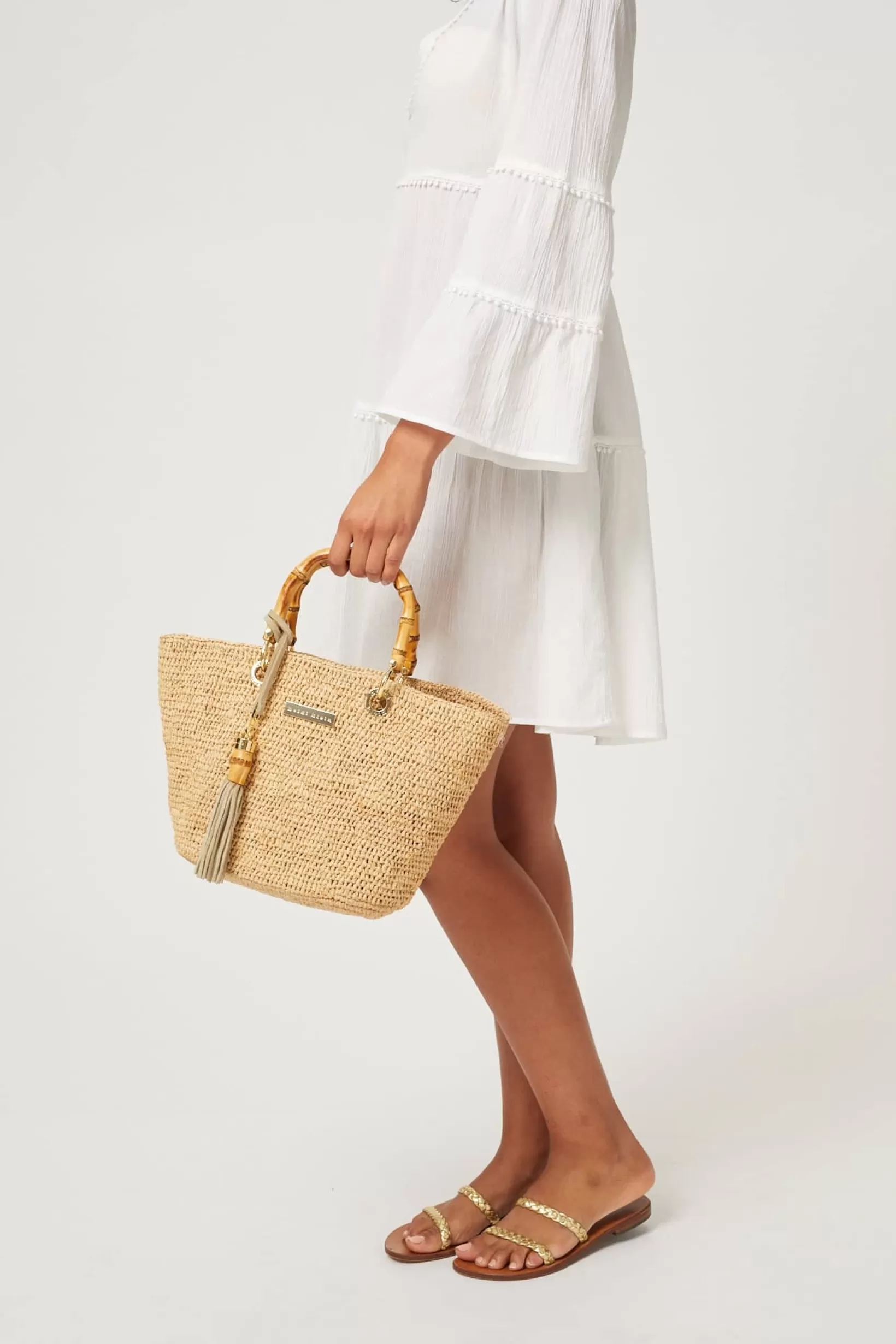 Savannah Bay Mini Raffia Tote Bag^Heidi Klein Clearance