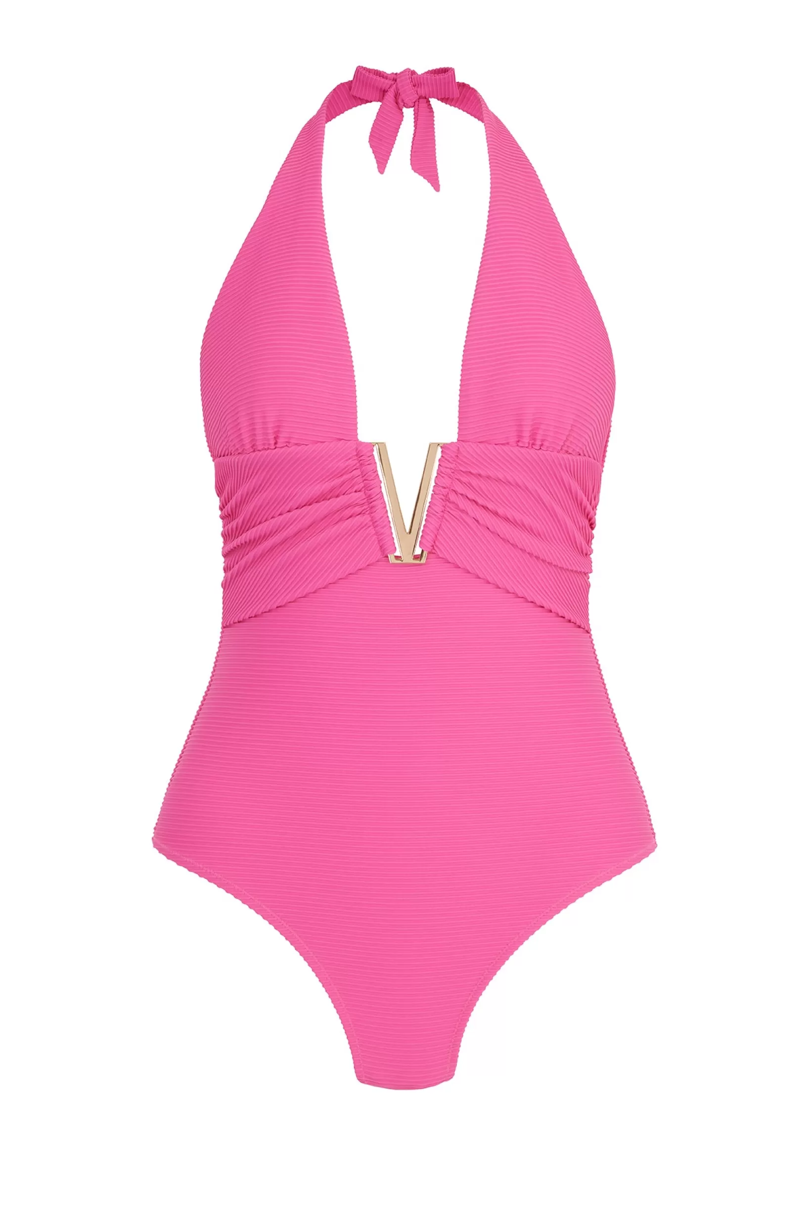 Tulum V-Bar Halterneck Swimsuit^Heidi Klein Sale